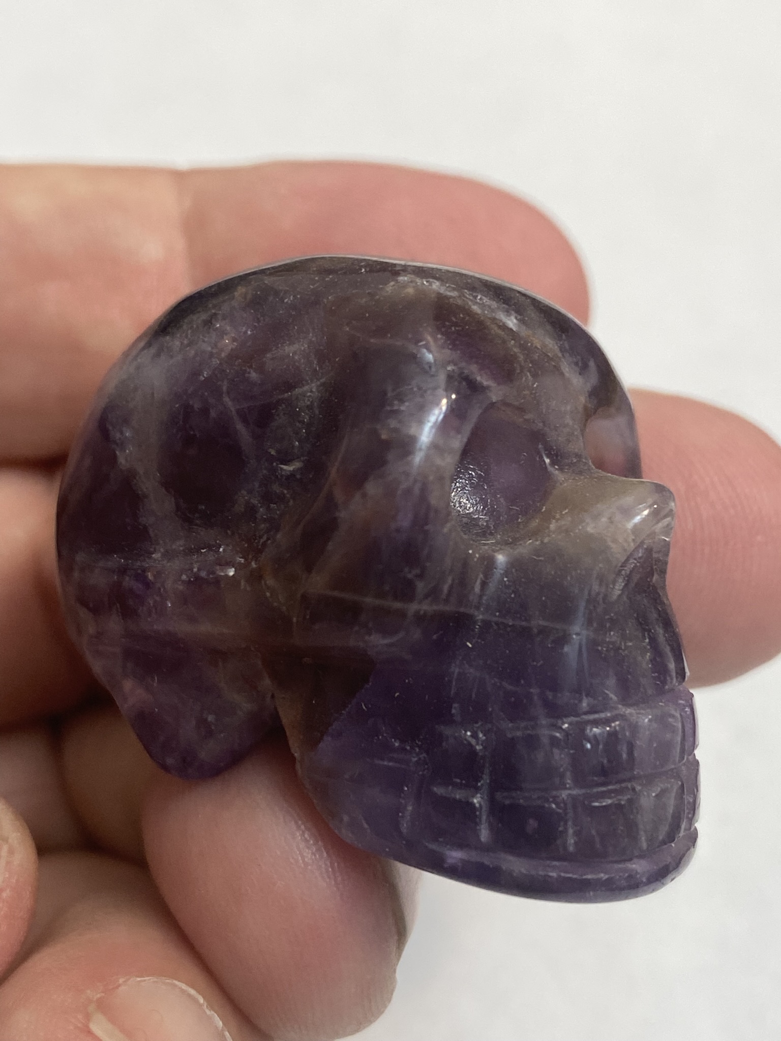 Amethyst skull