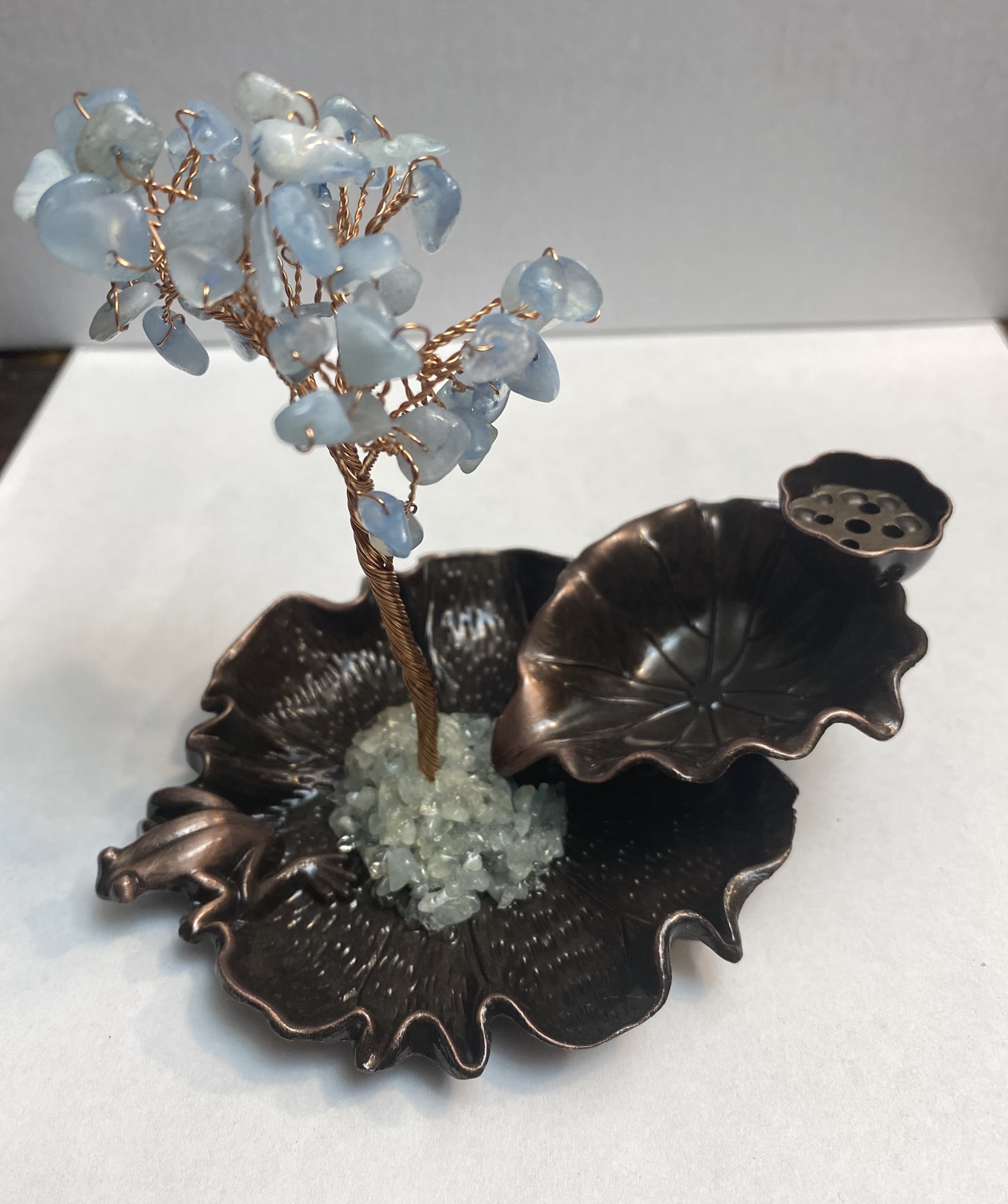 Aquamarine cone burner