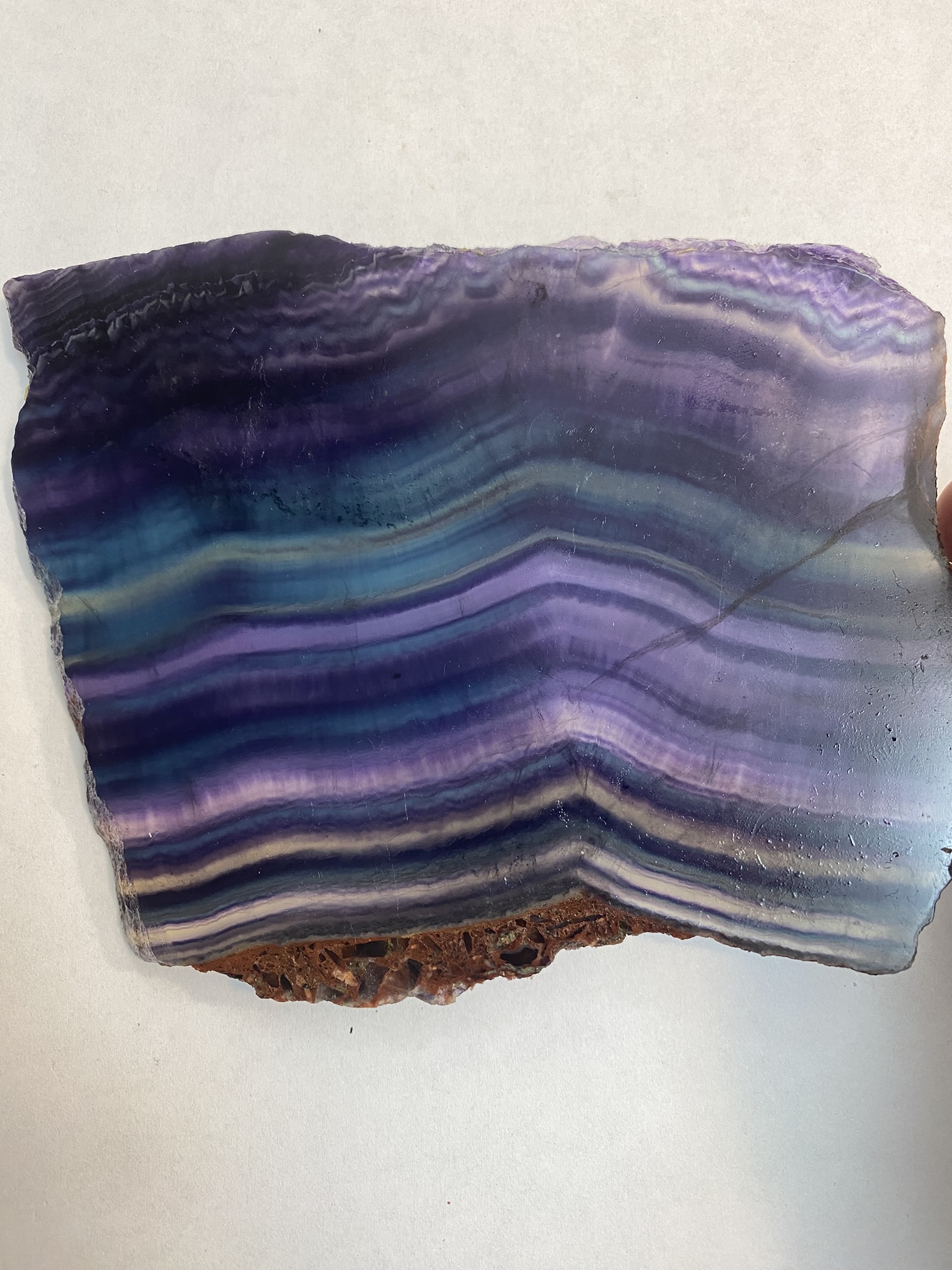Rainbow Fluorite slab