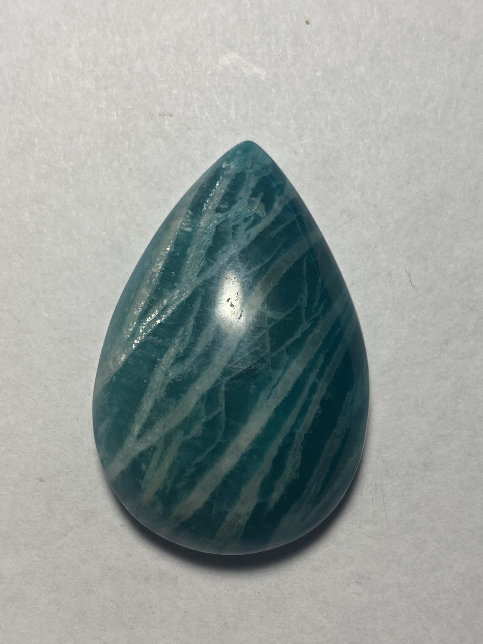 amazonite 25x40 teardrop