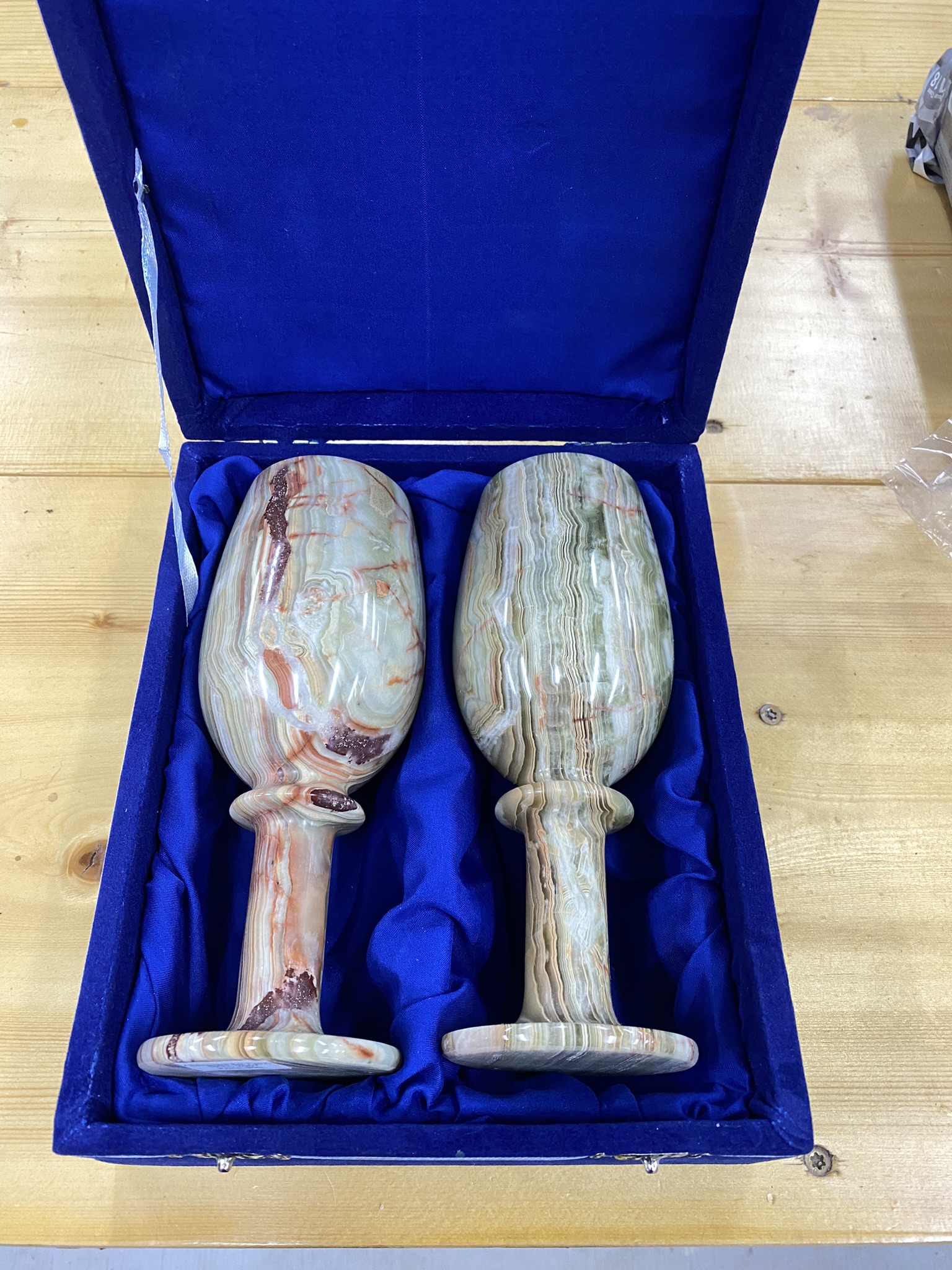 Champagne Set 2 pc Green onyx