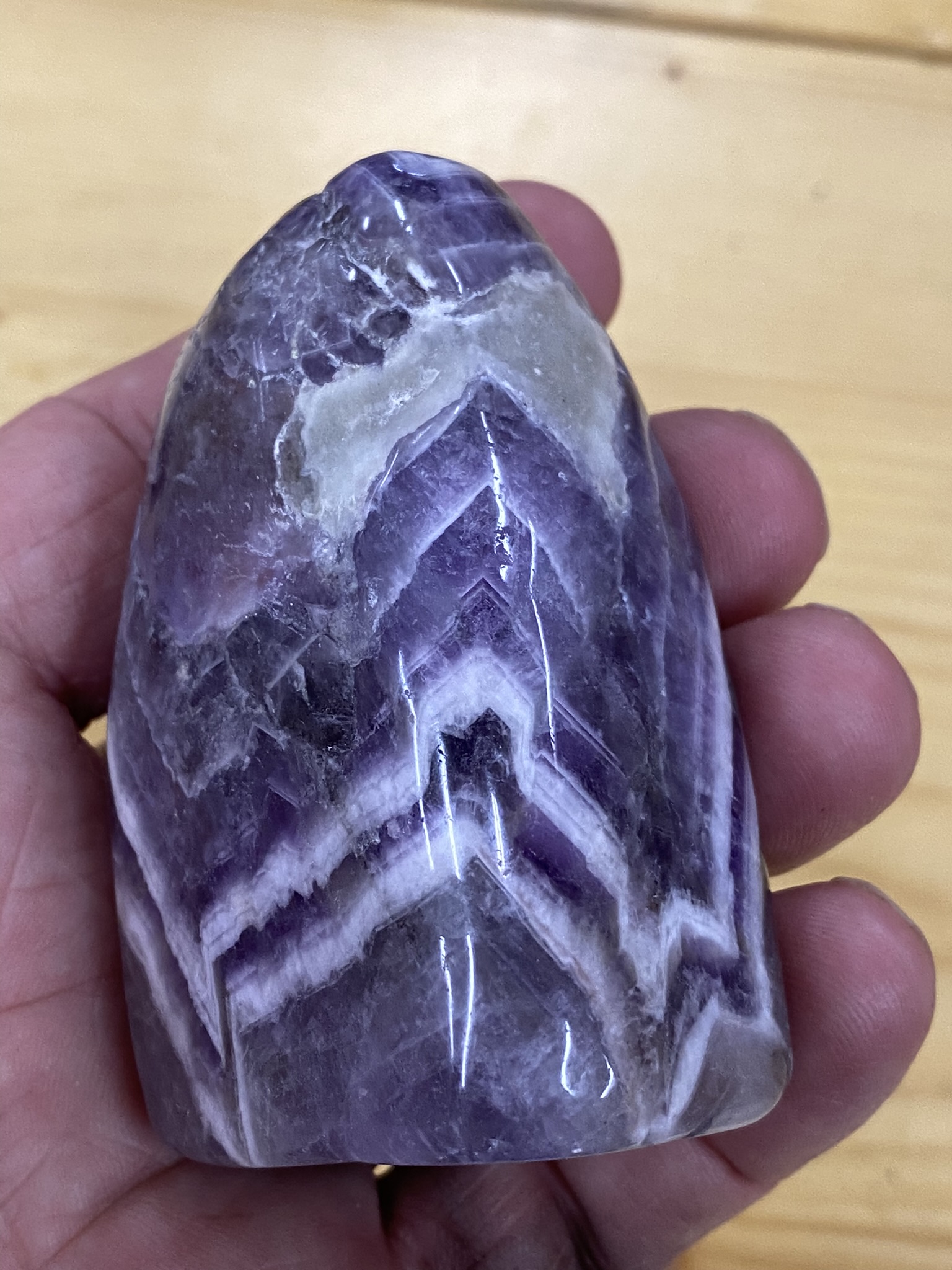 Chevron Amethyst free form