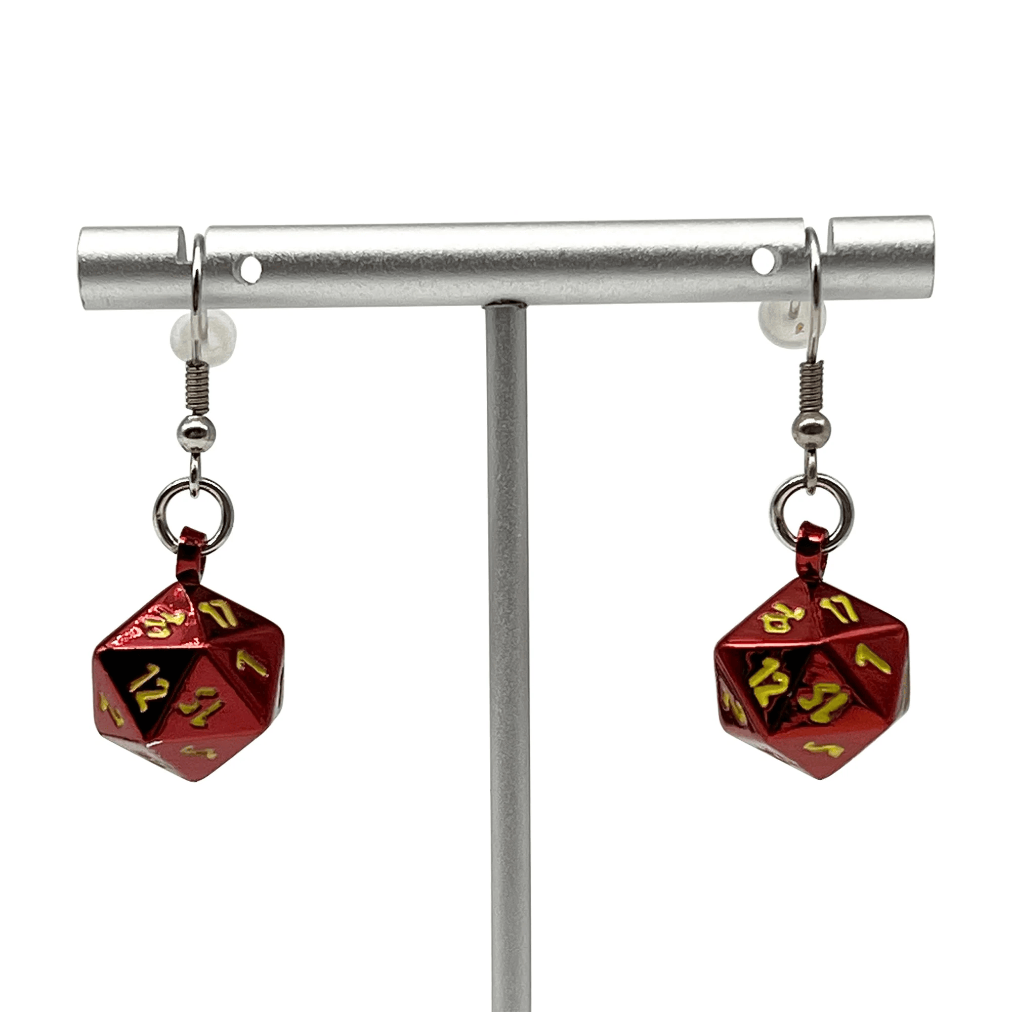 Fireball D20 Earrings