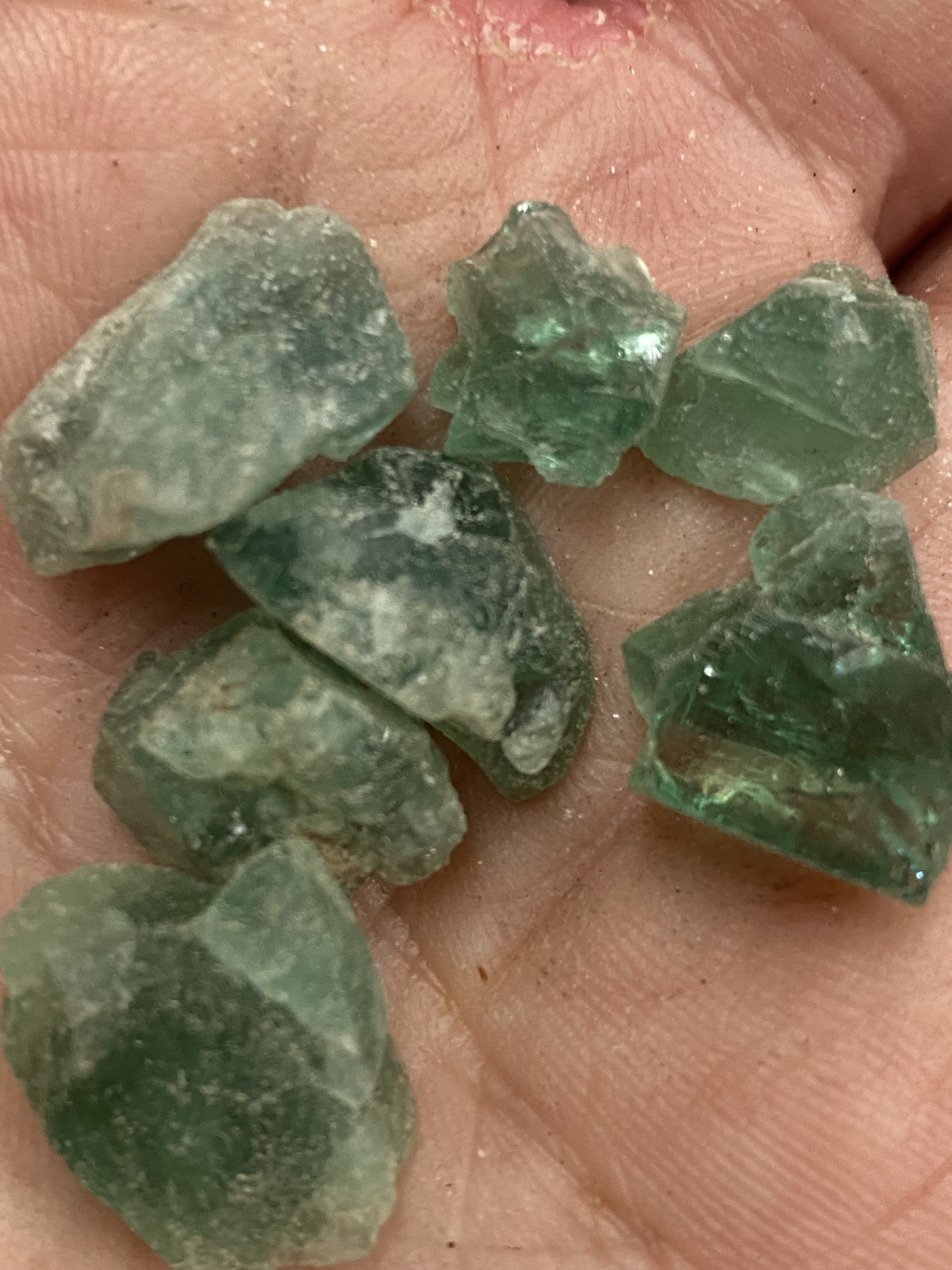 Fluorite Green chips