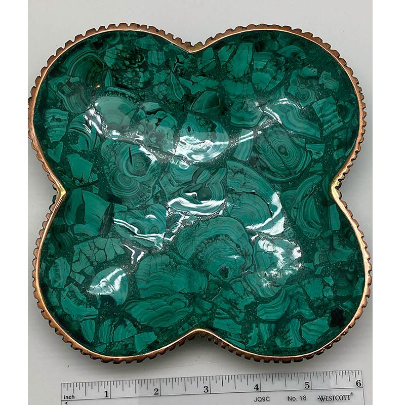 Malachite Cloverleaf Bowl
