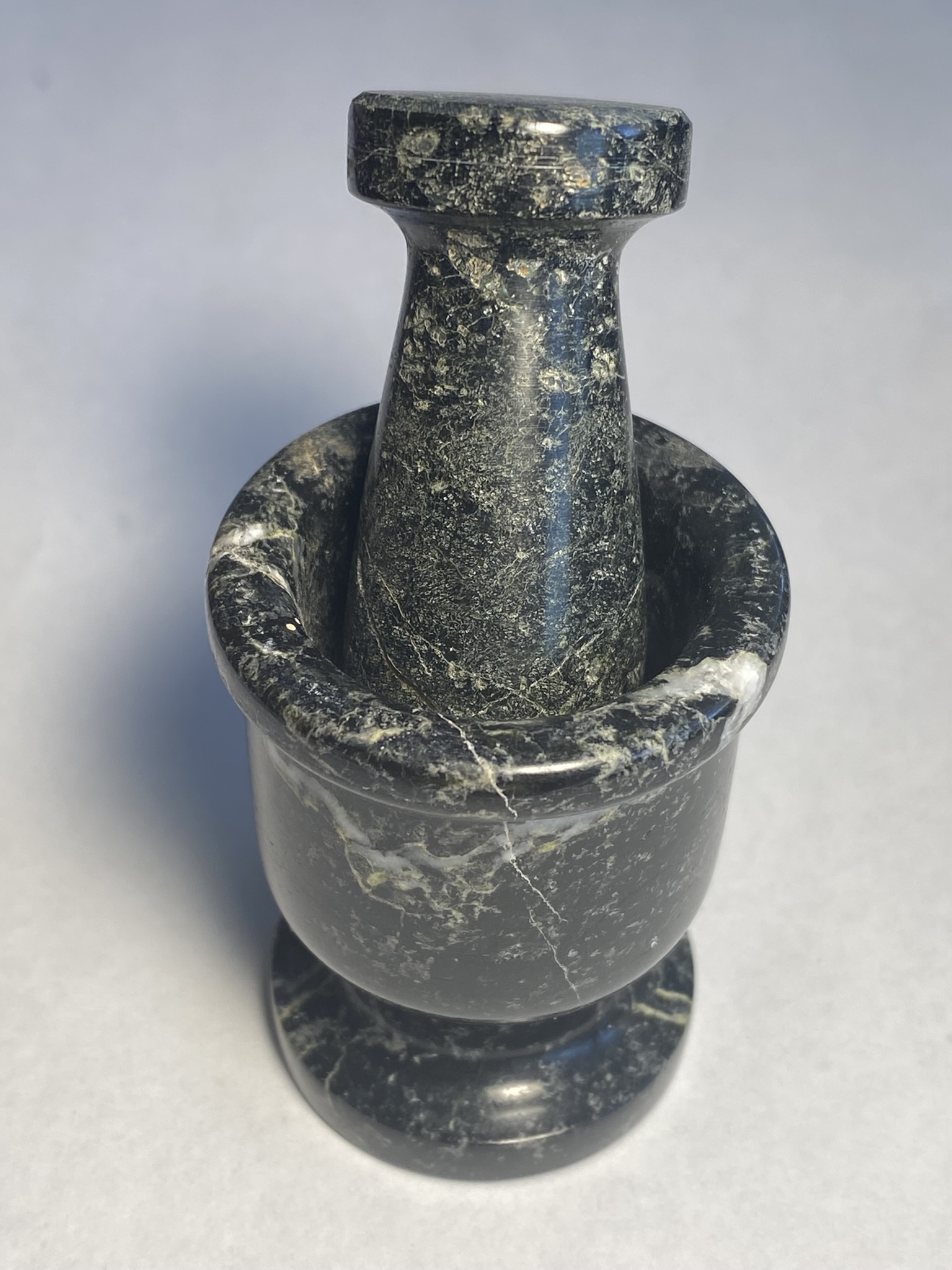 Mortar & Pestle Black Zebra